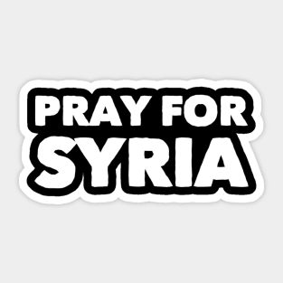 Pray for Syria Sticker